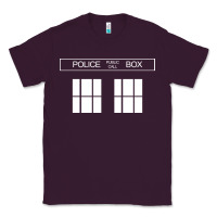 Plum the blue box t shirt doctor doc dalek bbc bow tie tv tenth eleventh wh Classic Tee - artisFamous