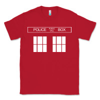 Red the blue box t shirt doctor doc dalek bbc bow tie tv tenth eleventh wh Classic Tee - artisFamous