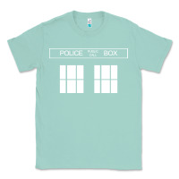 Seafoam the blue box t shirt doctor doc dalek bbc bow tie tv tenth eleventh wh Classic Tee - artisFamous