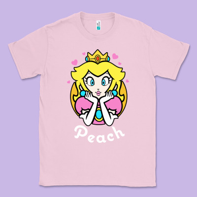 Peach Graphic Classic Tee Designed By Artisfamous