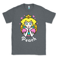 Charcoal Heather peach graphic Classic Tee - artisFamous