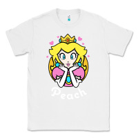White peach graphic Classic Tee - artisFamous