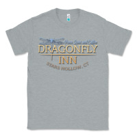 Heather Grey dragonfly inn Classic Tee - artisFamous