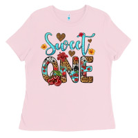 Bubblegum Pink sweet one cherry Ladies Tee - Artiststas
