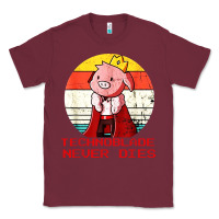 Burgundy retro style technoblade merch cosplay Classic Tee - artisFamous