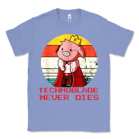 Colony Blue retro style technoblade merch cosplay Classic Tee - artisFamous