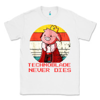 White retro style technoblade merch cosplay Classic Tee - artisFamous