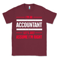 Burgundy funny accounting design   gift for accountants Classic Tee - artisFamous
