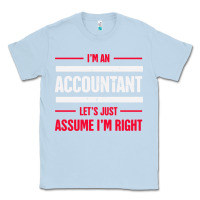 Dusty Blue funny accounting design   gift for accountants Classic Tee - artisFamous
