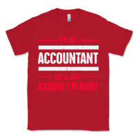 Red funny accounting design   gift for accountants Classic Tee - artisFamous