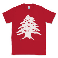 Red retro lebanon cedar  lebanese Classic Tee - artisFamous