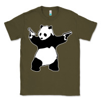 Army Green banksy panda Classic Tee - artisFamous