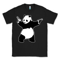 Black banksy panda Classic Tee - artisFamous