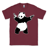 Burgundy banksy panda Classic Tee - artisFamous