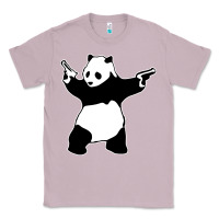 Lilac banksy panda Classic Tee - artisFamous