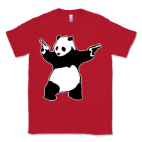 Red banksy panda Classic Tee - artisFamous