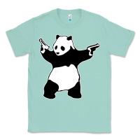 Seafoam banksy panda Classic Tee - artisFamous