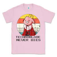 Bubblegum Pink retro style technoblade merch cosplay Classic Tee - artisFamous