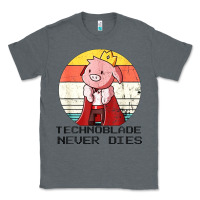 Charcoal Heather retro style technoblade merch cosplay Classic Tee - artisFamous