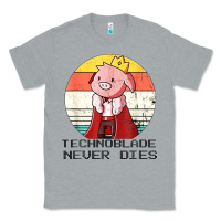 Heather Grey retro style technoblade merch cosplay Classic Tee - artisFamous