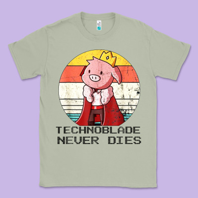Retro Style Technoblade Merch Cosplay Classic Tee Designed By Artisfamous