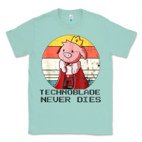 Seafoam retro style technoblade merch cosplay Classic Tee - artisFamous