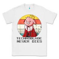 White retro style technoblade merch cosplay Classic Tee - artisFamous