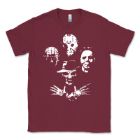 Burgundy horror and scream film Classic Tee - artisFamous