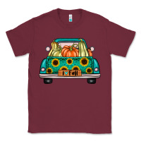 Burgundy i love fall truck Classic Tee - artisFamous