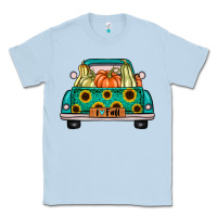 Dusty Blue i love fall truck Classic Tee - artisFamous