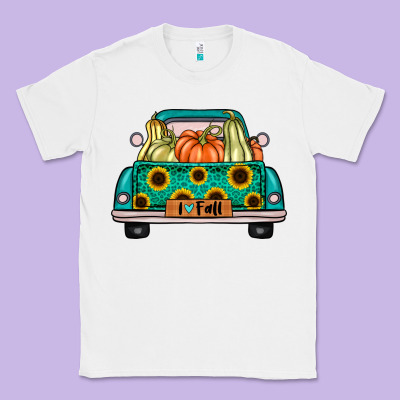 I Love Fall Truck Classic Tee Designed By Artisfamous