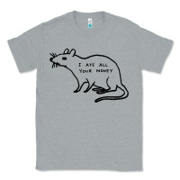 Heather Grey I Ate All Your Money Classic Tee - artisFamous