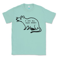Seafoam I Ate All Your Money Classic Tee - artisFamous