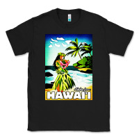 Black hawaii hula girl Classic Tee - artisFamous