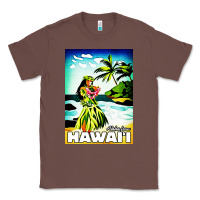 Chestnut hawaii hula girl Classic Tee - artisFamous
