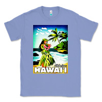 Colony Blue hawaii hula girl Classic Tee - artisFamous