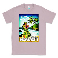 Lilac hawaii hula girl Classic Tee - artisFamous