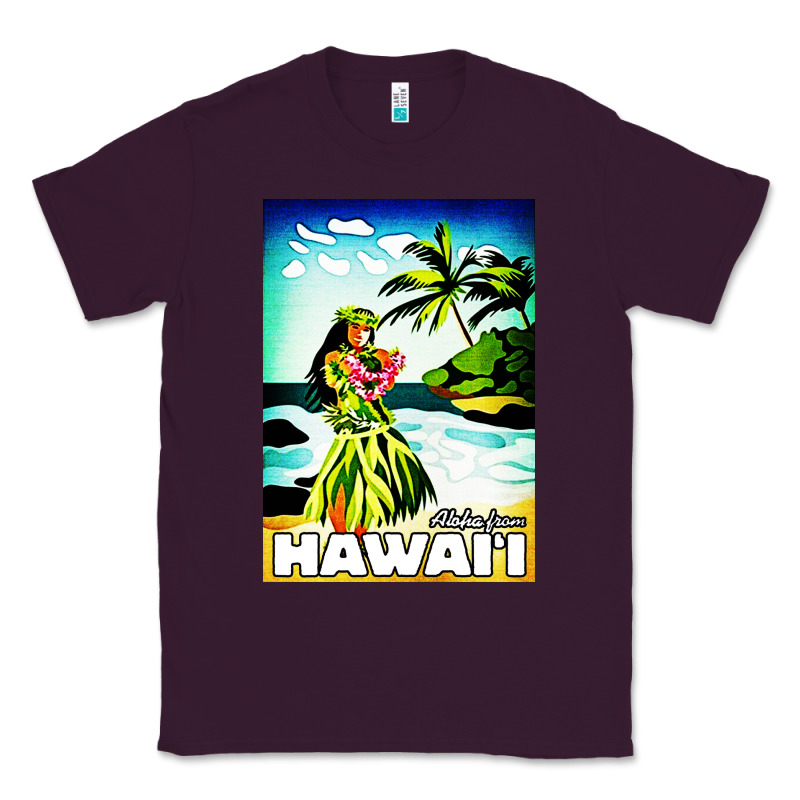 Hawaii Hula Girl Classic Tee by artisFamous | Teevron