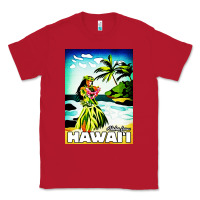 Red hawaii hula girl Classic Tee - artisFamous
