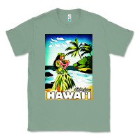 Sage hawaii hula girl Classic Tee - artisFamous