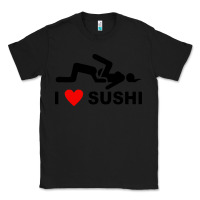 Black i love sushi funny Classic Tee - artisFamous