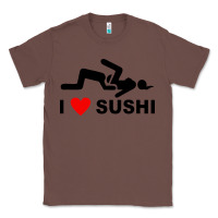 Chestnut i love sushi funny Classic Tee - artisFamous