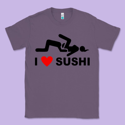 I Love Sushi Funny Classic Tee Designed By Artisfamous