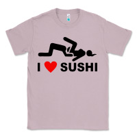 Lilac i love sushi funny Classic Tee - artisFamous