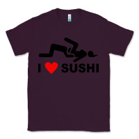 Plum i love sushi funny Classic Tee - artisFamous