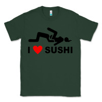 Sports Green i love sushi funny Classic Tee - artisFamous