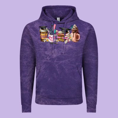 Senior 2023 Graduation Coffee Cups Vintage Hoodie Designed By Adodesignshop