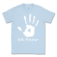 Dusty Blue skyrim dark brotherhood we know hand novelty kids mens womens t shirt Classic Tee - artisFamous