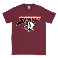 Burgundy old sabers Classic Tee - artisFamous