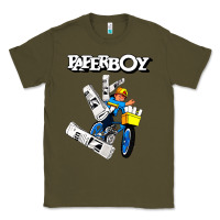 Army Green paperboy Classic Tee - artisFamous